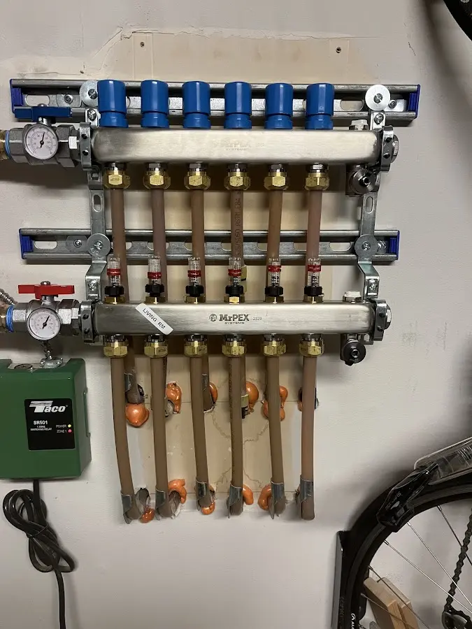 Plumber performing Gas Line Installation at a residential property in Fairway